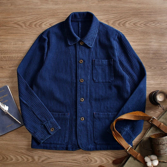 Indigo Long Sleeve Button Down